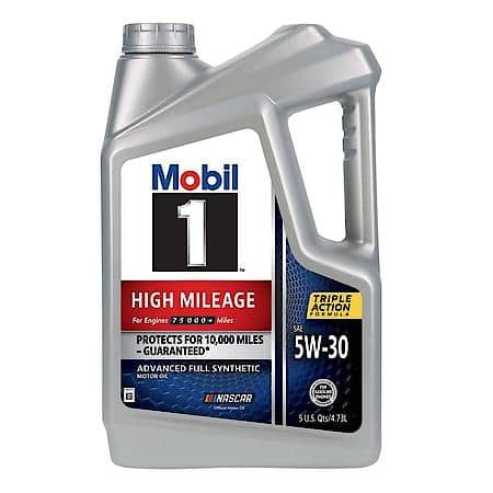 5W-30 High Mileage Full Synthetic Motor Oil - Protection for 10K Miles, 5 Quart