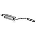 Quiet-Flow SS Direct Fit Exhaust Muffler Assembly 2" Inlet (OD) 2" Outlet (OD)