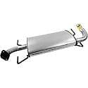 Quiet-Flow SS Direct Fit Exhaust Muffler Assembly 2.25" Outlet (OD)