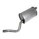 SoundFX Direct Fit Exhaust Muffler 1.75" Inlet (ID) 2" Outlet (OD)