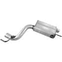 Ultra Flo Muffler: Direct Fit, Stainless Steel, 14" L, 3" In, 2.5" Out, Oval