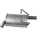 Quiet-Flow SS Direct Fit Exhaust Muffler 2" Inlet (ID) 3" Outlet (OD)