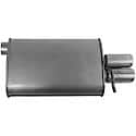 Quiet-Flow SS Direct Fit Exhaust Muffler 2.25" Inlet (ID) 2.75" Outlet (OD)