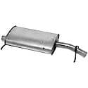 Quiet-Flow SS Direct Fit Exhaust Muffler 2.25" Inlet (ID) 2.25" Outlet (OD)