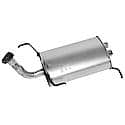 Quiet-Flow SS Direct Fit Exhaust Muffler Assembly 2" Inlet (OD) 2" Outlet (OD)