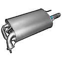 Quiet-Flow Direct Fit Exhaust Muffler Assembly 2" Inlet (OD) 2.5" Outlet (OD)