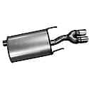 Quiet-Flow SS Direct Fit Exhaust Muffler 2" Inlet (OD) 2.25" Outlet (OD)