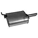 Quiet-Flow SS Direct Fit Exhaust Muffler 2" Inlet (ID) 2" Outlet (OD)