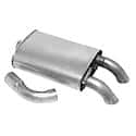 Quiet-Flow SS Direct Fit Exhaust Muffler 2.25" Inlet (ID) 2.25" Outlet (OD)