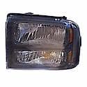 New Economy Replacement Driver Side Headlight Assembly, With Harley-Davidson Package, Black Bezel