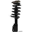 Complete Strut Assembly: Includes Strut, Coil Spring, and Mount