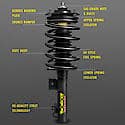 Complete Strut Assembly: Includes Strut, Coil Spring, and Mount