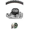 Timing Water Pump Kit; With Pump, Timing Belt And Tensioner