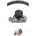 Timing Water Pump Kit; With Pump, Timing Belt And Tensioner