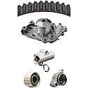 Timing Water Pump Kit; With Pump, Belt, Actuator, Tensioner And Idler