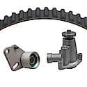 Timing Water Pump Kit; With Pump, Timing Belt And Tensioner