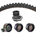 Timing Water Pump Kit; With Pump, Timing Belt, Tensioner And 2 Idlers