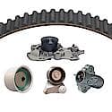 Timing Water Pump Kit; Pump, Timing Belt, Timing Belt Actuator And 2 Tensioners