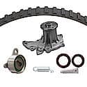 Timing Water Pump Kit; With Pump, Belt, Tensioner, Spring, Seals And Lubricant