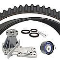 Timing Water Pump Kit; With Pump, Belt, Tensioner, Seals And Lubricant