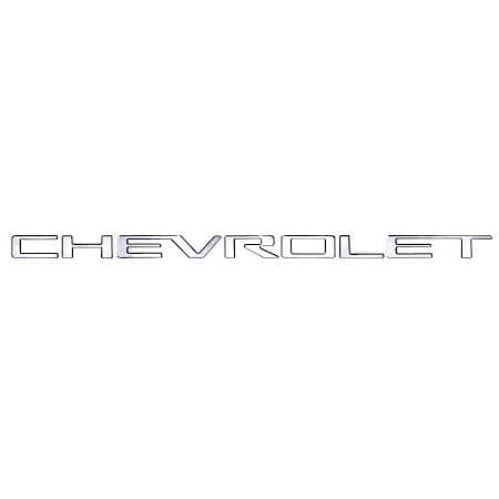 Chevrolet Logo, Tailgate, Chrome, Stainless Steel