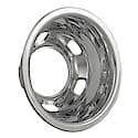 Fits 17"Wheels, Chrome Abs, Push On, 8 Lug/5 Hand Hole Wheels, Set Of 2