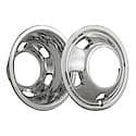 Fits 17"Wheels, Chrome Abs, Push On, 8 Lug/5 Hand Hole Wheels, Set Of 4