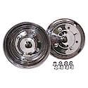 Fits 19.5"Wheels, Polished Ss, 8 Lug/Hand Hole Wheels, Set Of 4