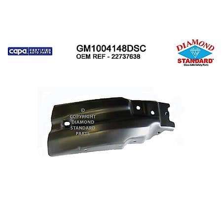 New CAPA Certified Standard Replacement Front Driver Side Outer Bumper Extension