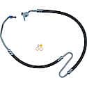 Power Steering Pressure Hose Assembly, 16mm Banjo x 16mm Male "O" Ring - with Switch Port