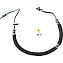 Power Steering Pressure Hose Assembly, 14mm Male Inv. Flare x 18mm Male Captive "O" Ring - with Switch Port