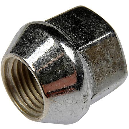 Wheel Lug Nut: 1/2-20 Thread, Conical 60, Bulge Open End, 0.83" Length, Chrome (Sold by each)