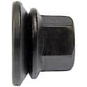 Wheel Lug Nut: 9/16-18 Thread, Flanged, 1.125" Length, Black Oxide (Sold by each)