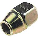 Wheel Lug Nut: M12-1.50 Thread, Conical 60, Bulge, 1.161" Length, Zinc, 1 Pack