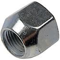 Wheel Lug Nut: 1/2-20 Thread, Conical 60, Standard, 0.688" Length, Zinc, 1 Pack