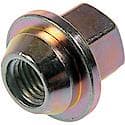 Wheel Lug Nut: M12-1.50 Thread, Conical 60, Wheel Cover Retaining, 1.024" Length, Zinc, 1 Pack