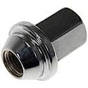 Wheel Lug Nut: M12-1.50 Thread, Conical 60, Dometop, 1.413" Length, Zinc, 1 Pack