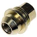 Wheel Lug Nut: M12-1.50 External Thread, Conical 60, Thread, 1.339" L, Yellow; Zinc Plated, 1 Pack