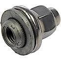 Wheel Lug Nut: M12-1.50 Thread, Flanged, 1.476" Length, Chrome, 1 Pack