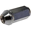 Wheel Lug Nut: 1/2-20 Thread, Conical 60, Dometop, 2.031" Length, Natural, 1 Pack