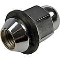 Wheel Lug Nut: M12-1.50 Thread, Conical 60, Acorn, 1.51" Length, Chrome, 1 Pack