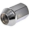 Wheel Lug Nut: M12-1.50 Thread, Conical 60, Flattop Capped, 1.26" Length, Natural (Sold by each)