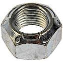 Wheel Lug Nut: 1/2-20 Thread, Conical, Standard Locking, 0.437" L, Natural/Zinc-Plated (Sold by each)