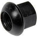 Wheel Lug Nut: M14-1.50 Thread, Radius, Bulge, 0.807" Length, Black (Sold by each)