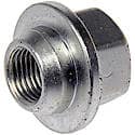 Wheel Lug Nut: 1/2-20 Thread, Conical 60, Retaining Nut, 0.875" Length, Zinc (Sold by each)