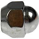 Wheel Lug Nut: M12-1.50 Thread, Conical 60, Acorn, 0.866" Length, Chrome (Sold by each)