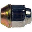 Wheel Lug Nut: 1/2-20 Thread, Conical 60, Dometop, 1.281" Length, Natural (Sold by each)