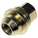 Wheel Lug Nut: M12-1.50 External Thread, Conical 60, Thread, 1.339" L, Yellow; Zinc Plated (Sold by each)