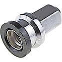 Wheel Lug Nut: M14-2.0 Thread, Flanged, Dometop, 1.969" Length, Silver, 1 Pack