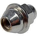 Wheel Lug Nut: M12-1.50 Thread, Conical 60, Wheel Cover Retaining, 1.457" Length, Chrome, 1 Pack